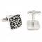 Antiqued Metal Mosaic Cufflinks 1.jpg